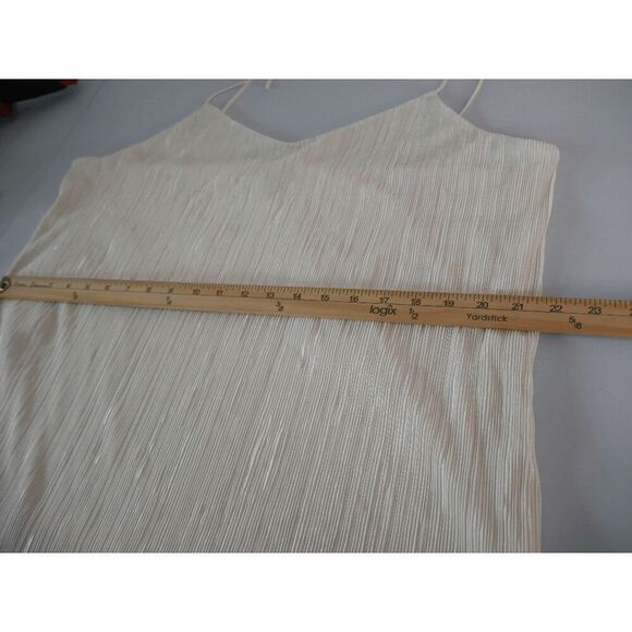 Anne Klein Women's V-Neck Micro-Pleated Knit Tank Cami Top XL - Picture 5 of 8